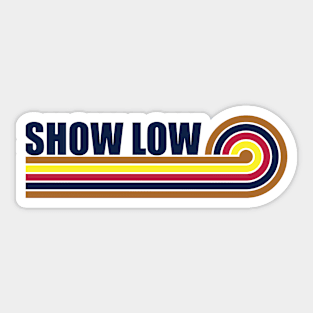 Show Low Arizona horizontal sunset Sticker